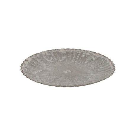 Hbx natural Living płyta podstawowa z melaminy, prążkowana, średnica 33 cm, brązowa