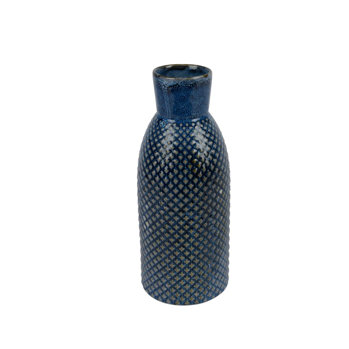 Porcelanowy wazon Decoris ø10,5xw26,5cm niebieski