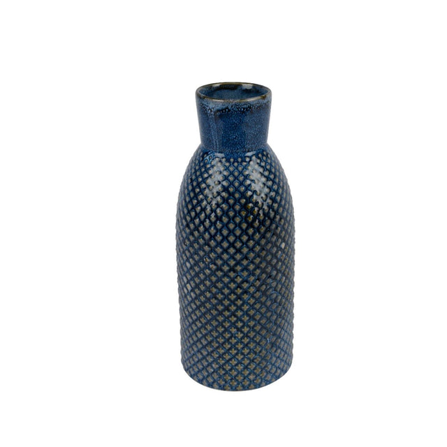 Porcelanowy wazon Decoris ø10,5xw26,5cm niebieski