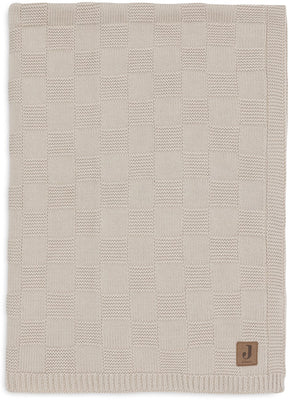 Jollein baby deken wieg - 75x100cm - box knit - warm sand