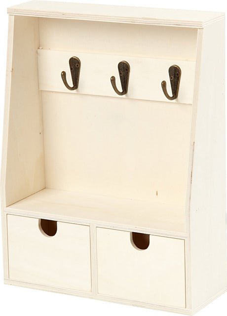 Firma Creativ https: www.cchobby.nl Szafka na klucze-wys.-28-5-cm-gł.5-8-cm-szer.22-cm-1-szt.