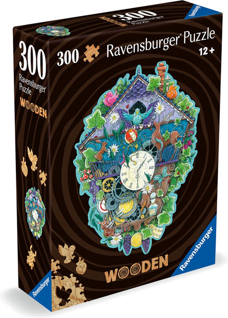 Drewniane puzzle Ravensburger Zegar z kukułką - układanka - 300 elementów