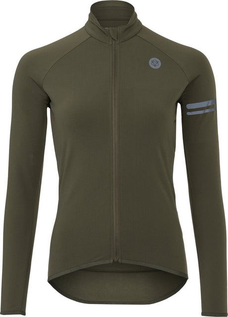 Agu thermo fietsshirt lange mouwen essential dames - groen - s