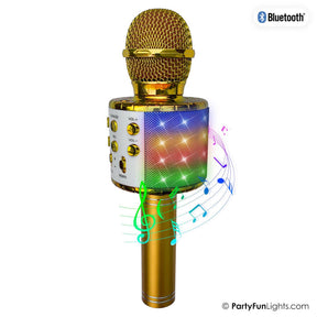 Partyfun lights karaoke mic met luidspreker 1200ma