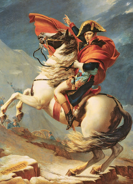 Eurographics - Bonaparte przecina Alpy [bonaparte franchissant le grand-saint-bernard] - jacques-louis david - 1000 elementów 68×48cm (szer.×wys.) - puzzle artystyczne