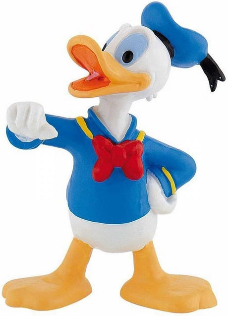 Bullyland 15345 – figurka do zabawy i figurka kolekcjonerska Kaczor Donald z Disneya – ok. 4,8 × 3,7 × 6,4 cm – realistyczny i szczegółowy projekt – idealna jako figurka na tort i mały prezent dla dzieci od 3 lat.