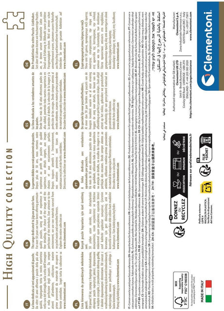 Clementoni – pz1500 – układanka 1500 elementów – koinobori – plakat