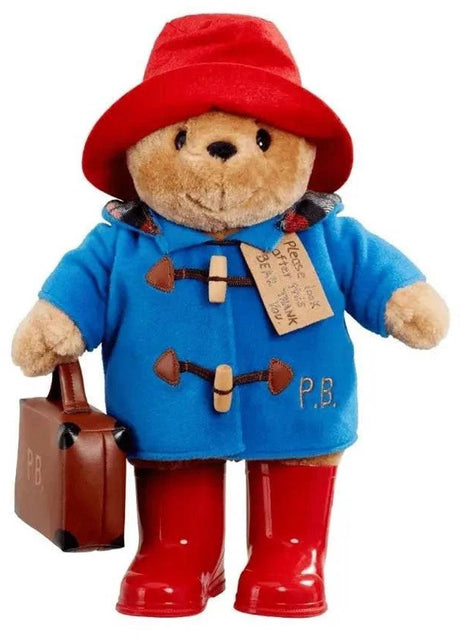 Rainbow projektuje paddington z kaloszami i przytulanką w kształcie walizki - 36 cm - plusz