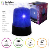 Lampa stołowa Partyfun Lights mini lampka policyjna LED niebieska