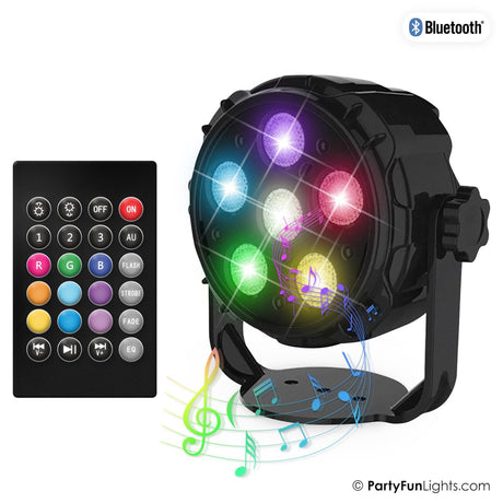 Partyfun oświetla głośnik Bluetooth 6x diody LED mocy