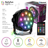 Partyfun oświetla głośnik Bluetooth 12x diodami LED mocy