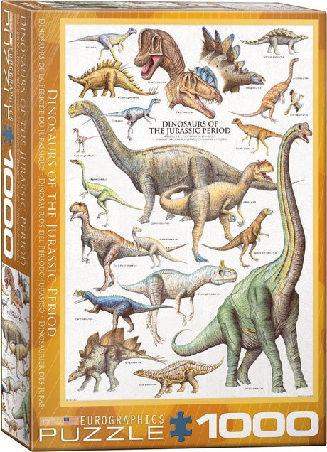 Puzzle Eurographics Puzzle dinozaurów - 1000 sztuk kartonu.
