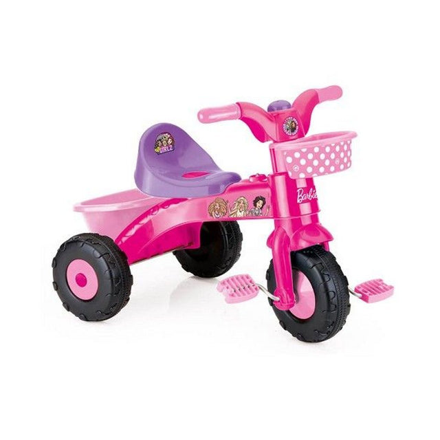Rowerek trójkołowy Barbie Dolu w kolorze różowym