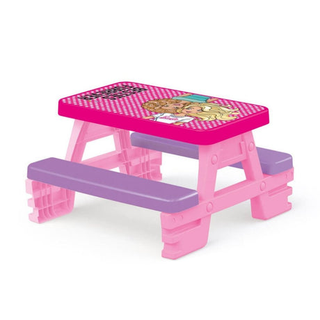 Stół piknikowy Dolu Barbie 79x69x42 cm różowo-fioletowy