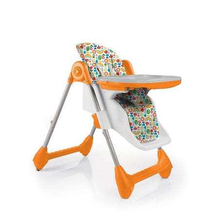 Krzesełko do karmienia Dolu Fisher Price Deluxe 105x57x87 cm biało-pomarańczowe