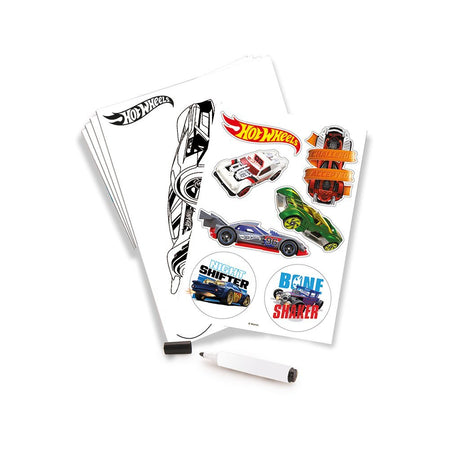 Deska kreślarska Dolu Hot Wheels w kolorze niebiesko-pomarańczowym