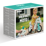 Dolu mój pierwszy silnik kroczący moto biały czarny