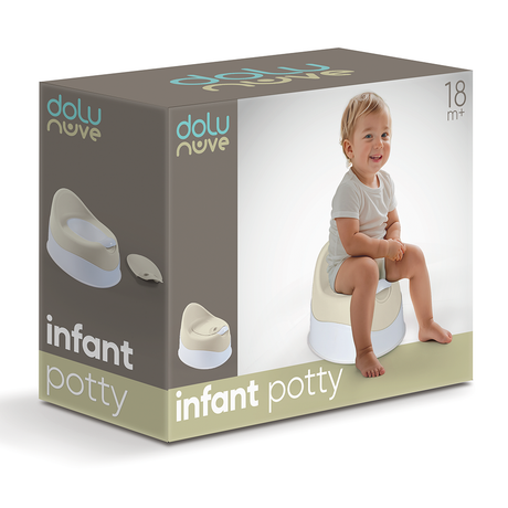 Dolu moja pierwsza toaleta uczy nocnika beżowy piasek