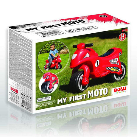 Dolu, mój pierwszy motorowy skuter czerwony