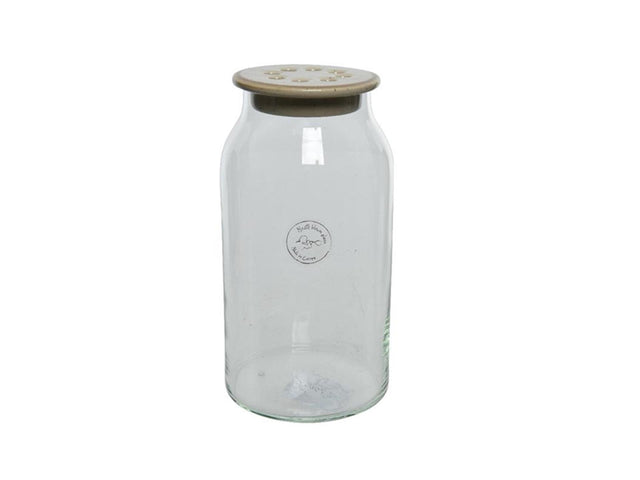 Wazon Decoris ze szkła ceramicznego kwiaty układają pokrywkę ceramiczną ø11-w20cm