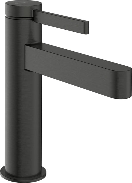 Hansgrohe finoris - bateria umywalkowa - obsługa jednouchwytowa - zimny start, oszczędzanie energii - z korkiem - 110 mm - czarny szczotkowany chrom