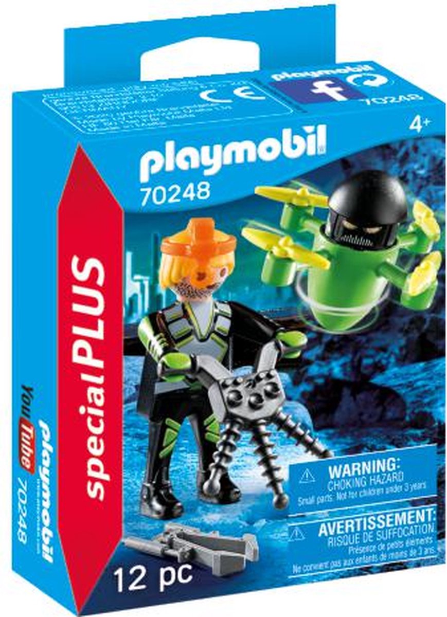 Playmobil Special Plus Agent z dronem - 70248