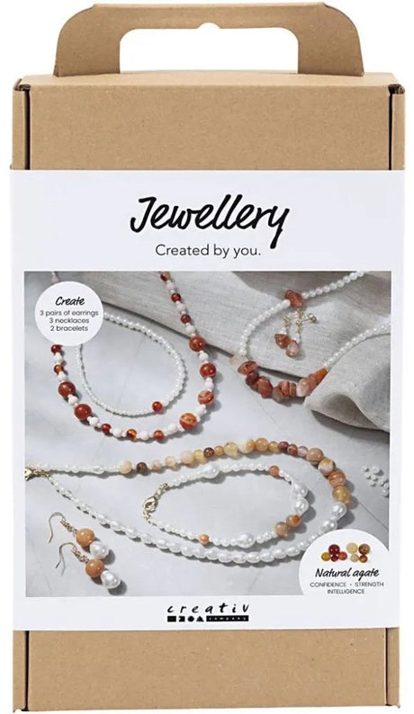 Firma Creativ https: www.cchobby.nl hobbyset-jewelry-beige-burnt-orange-white-maszyna-perłowa-1-box