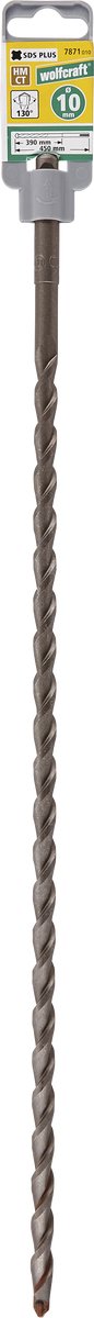Wolfcraft - wiertło do betonu sds-plus ø 10 mm - w zestawie węglik - 7871010
