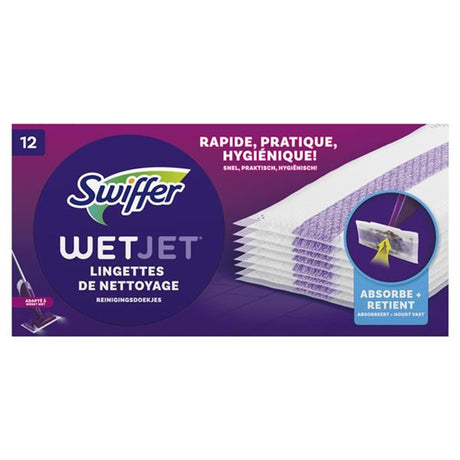 Wkład do chusteczek czyszczących Swiffer wetjet, opakowanie 12 sztuk