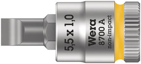 Wera 8700 a Kombinacja nasadek fl zyklop z 1 napędem 4, fl 1,2 x 6,5 x 28 mm - 1 szt. - 05003322001