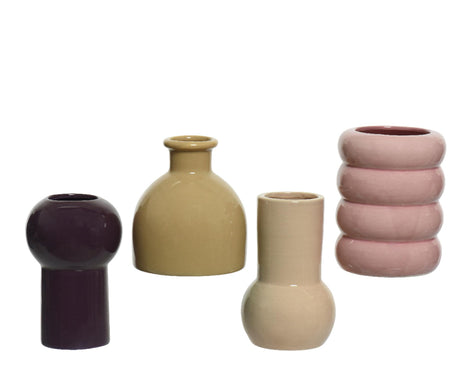 Porcelanowy wazon Decoris dł. 8-szer. 8-wys. 12 cm