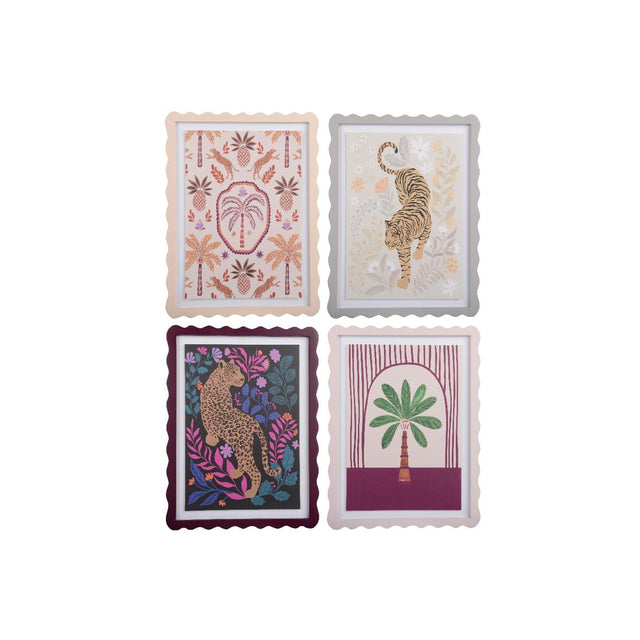 Decoris drewno dekoracyjne na ścianę 30x1,5x40cm 4 różne