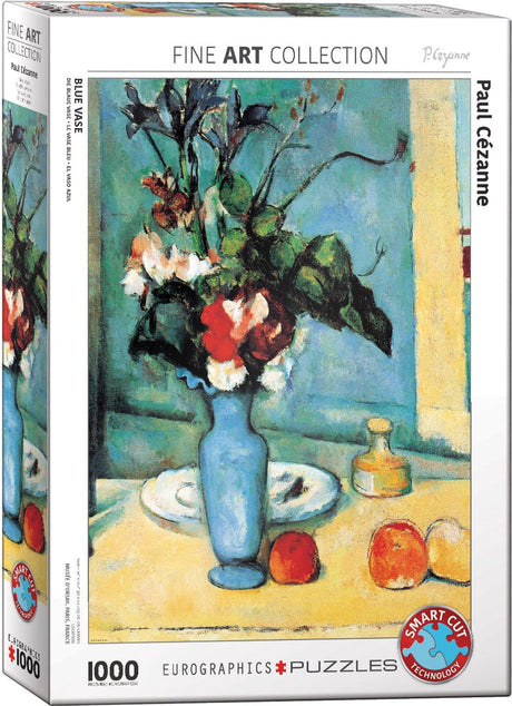 Eurographics - niebieski wazon [vase bleu] - paul cezanne - 1000 elementów 48×68cm (szer.×wys.) - puzzle artystyczne