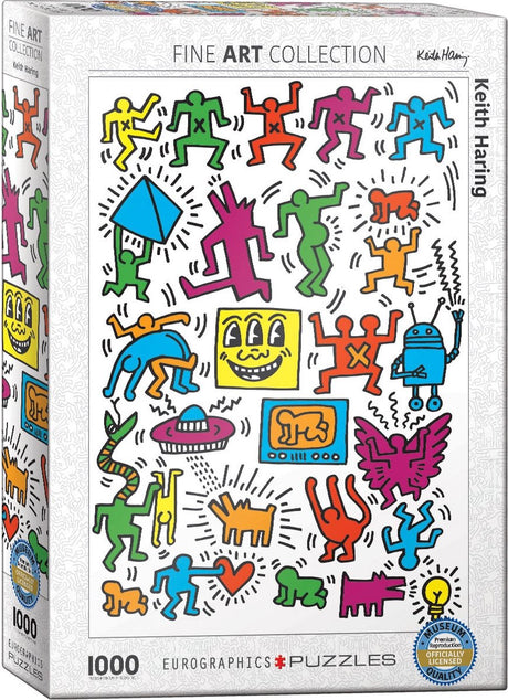 Eurographics - kolaż - Keith Haring - 1000 elementów 48×68cm (szer.×wys.) - puzzle artystyczne