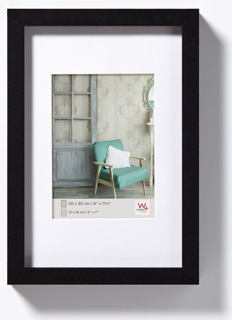 Walther Stockholm - drewniana rama mdf - rozmiar zdjęcia 20x30 cm - kolor czarny