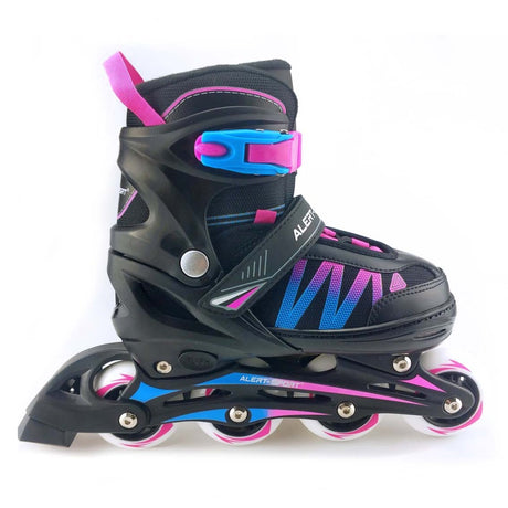Rolki inline Alert w rozmiarze 31-34 różowe niebieskie czarne