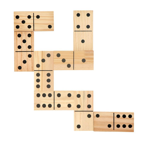 Alertowa gra domino XL (drewno) – 7,5 x 15 cm