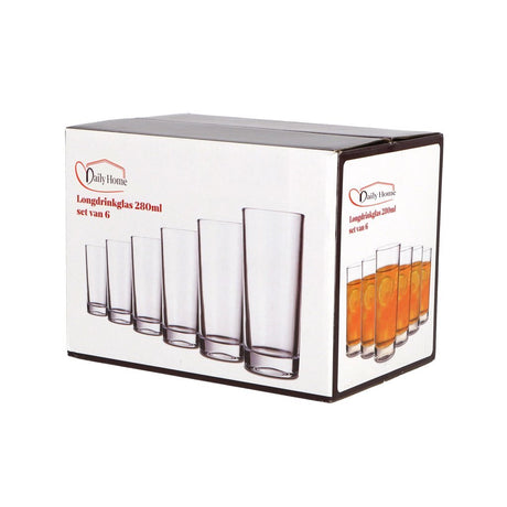 Zestaw 6 szklanek do long drinków Daily Home | 8 sztuk