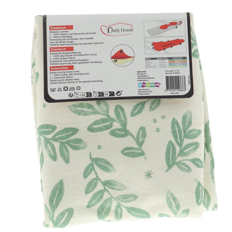 Pokrowiec do codziennego domowego prasowania stretch XL 135x47 cm zielono-biały