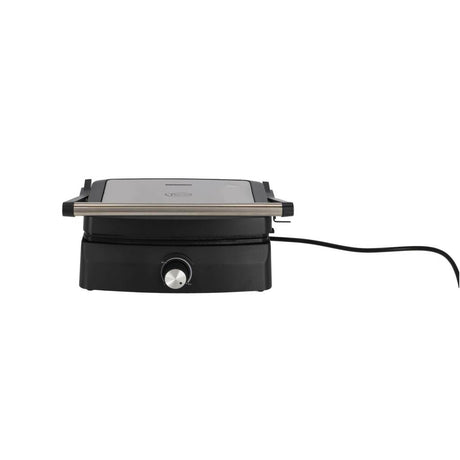 Daily home contactgrill 750w zwart zilver