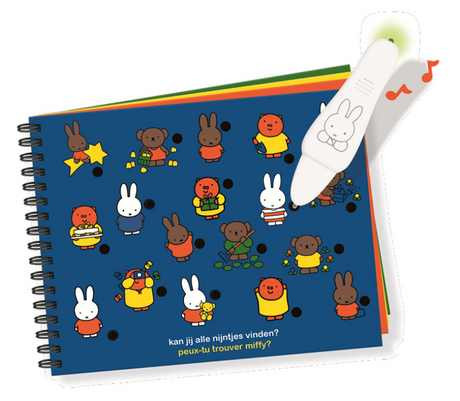 Electro Jumbo – cudowny długopis – Miffy – gra edukacyjna – poręczna książeczka do zabrania ze sobą – od 3 lat