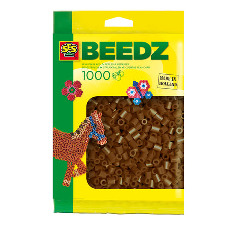 Koraliki do naprasowania Ses - ciemny brąz, 1000szt.