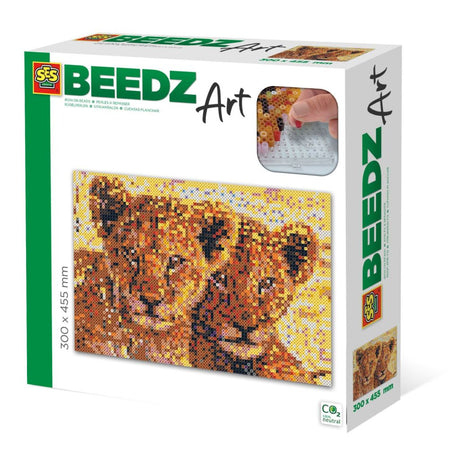 Ses Creative Beedz art koraliki do naprasowania lwiątka 30x45,5 cm 7000 sztuk