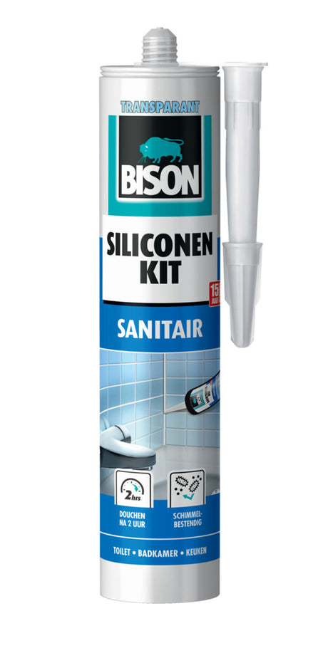 Bison Uszczelniacz silikonowy do sanitariatów 310 ml przezroczysty