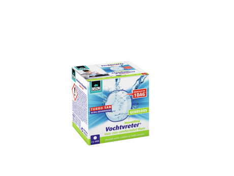 Bison wilgoć absorber® tabletka uzupełniająca 2x 100 g, osuszacz powietrza, odpowiedni do atmosfery wilgoć absorber®, zwalcza wysoką wilgotność, nie wymaga baterii, nadaje się również do przyczep kempingowych i kamperów