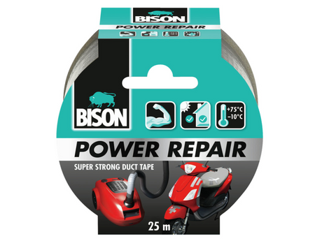 Taśma naprawcza Bison Power szara 25m x 4,8cm