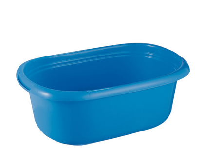 Podstawowy kosz na bieliznę Sunware 40 litrów, niebieski, 65x44x25cm, plastik