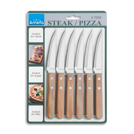 Zestaw noży do steków do pizzy Amefa, 6 szt
