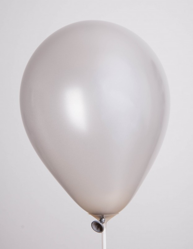 Globos zak met 25 ballons no. 12 metallic zilver