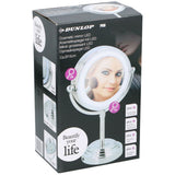 Lustro do makijażu LED Dunlop 15 cm, chrom
